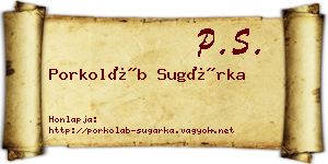 Porkoláb Sugárka névjegykártya